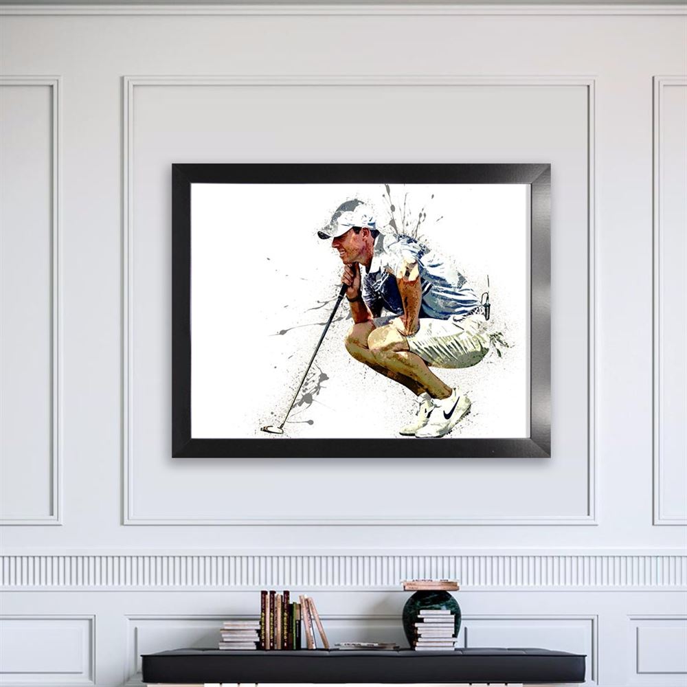 Rory Mcilroy Poster Gallery Canvas Wrap Game Room Office 2