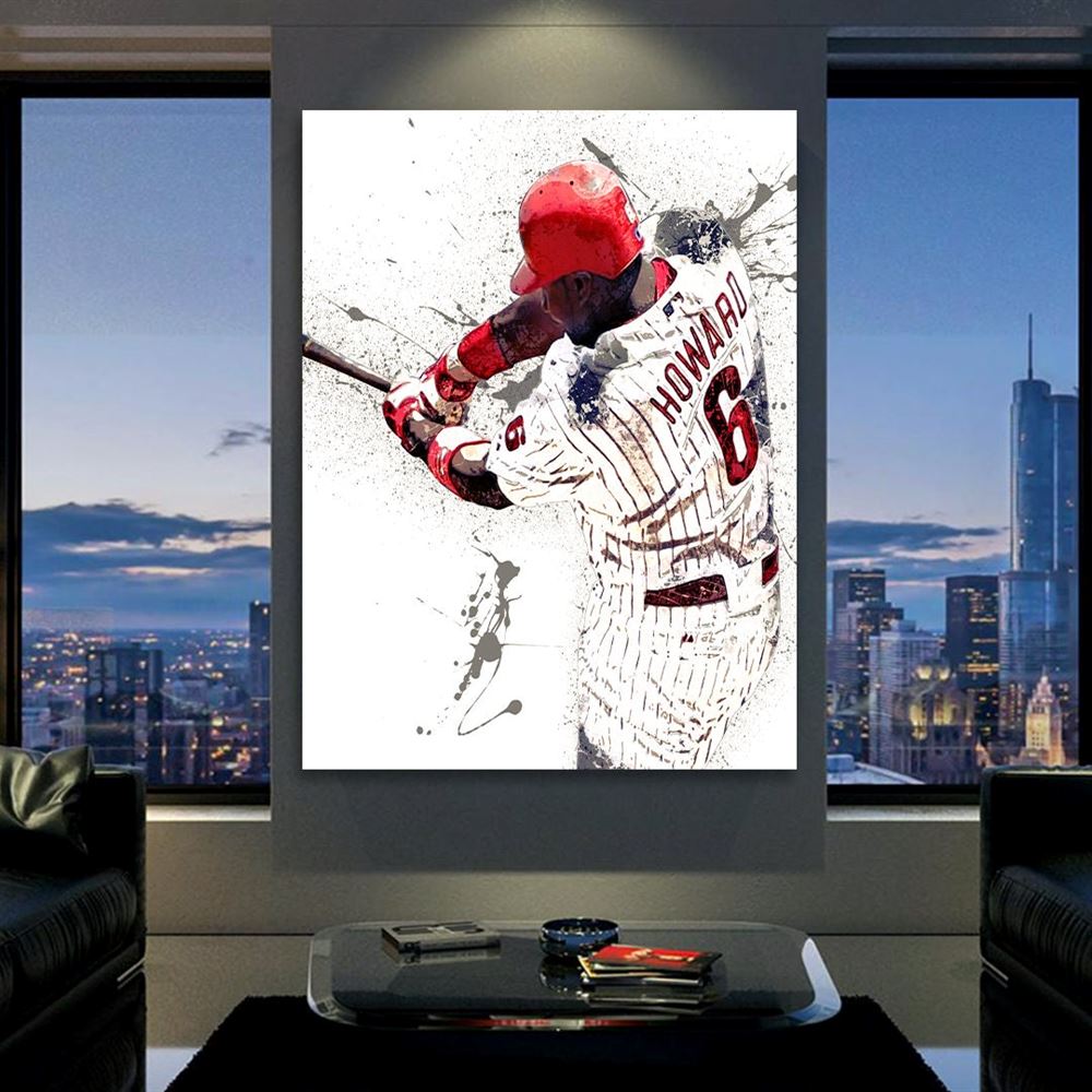 Ryan Howard Poster Philadelphia Phillies Canvas Wrap Kids 2