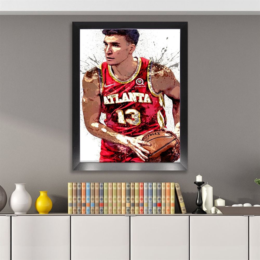 Bogdan Bogdanovic Poster Atlanta Hawks Canvas Wrap Kids 2