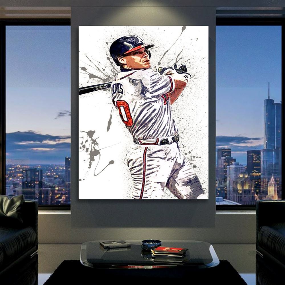 Chipper Jones Poster Atlanta Braves Canvas Wrap Kids Room 2