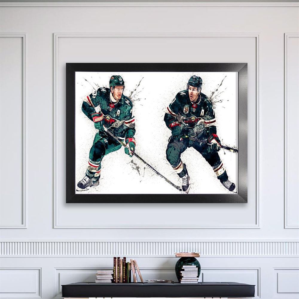 Ryan Suter Zach Parise Poster Minnesota Wild Canvas Wrap 2