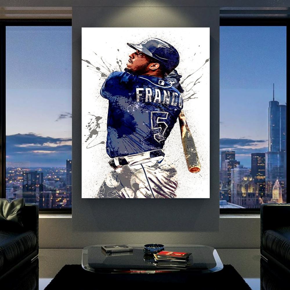 Wander Franco Poster Tampa Bay Rays Canvas Wrap Kids Room 2