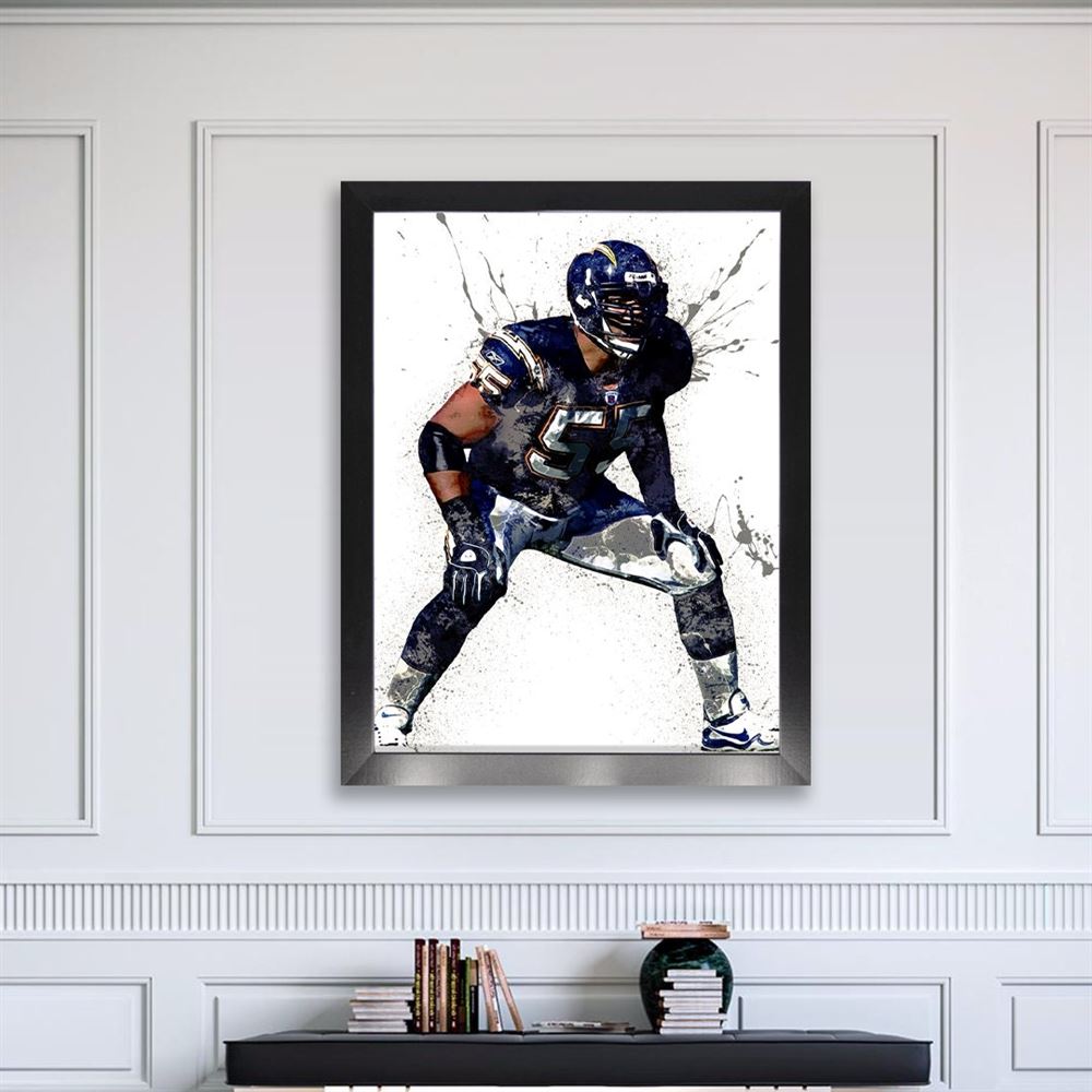 Junior Seau Poster Los Angeles Chargers Canvas Wrap Man 2