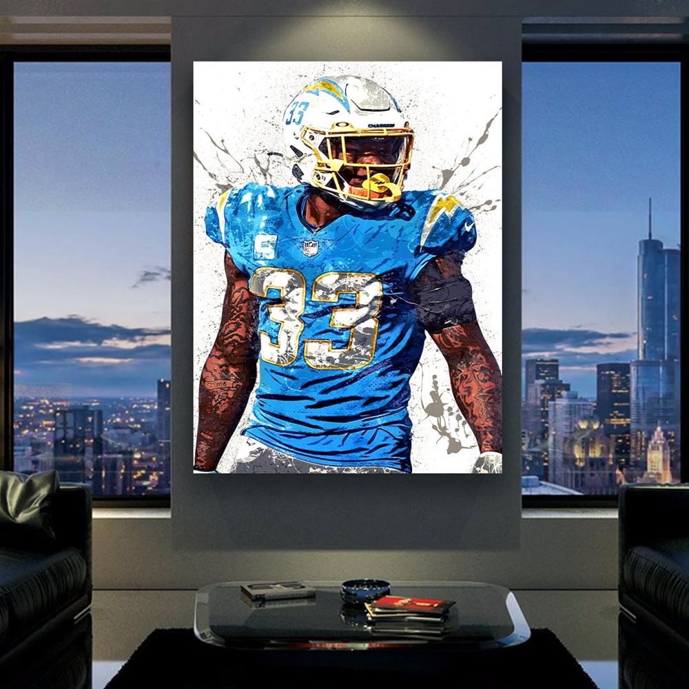 Derwin James Poster Los Angeles Chargers Canvas Wrap Man 2