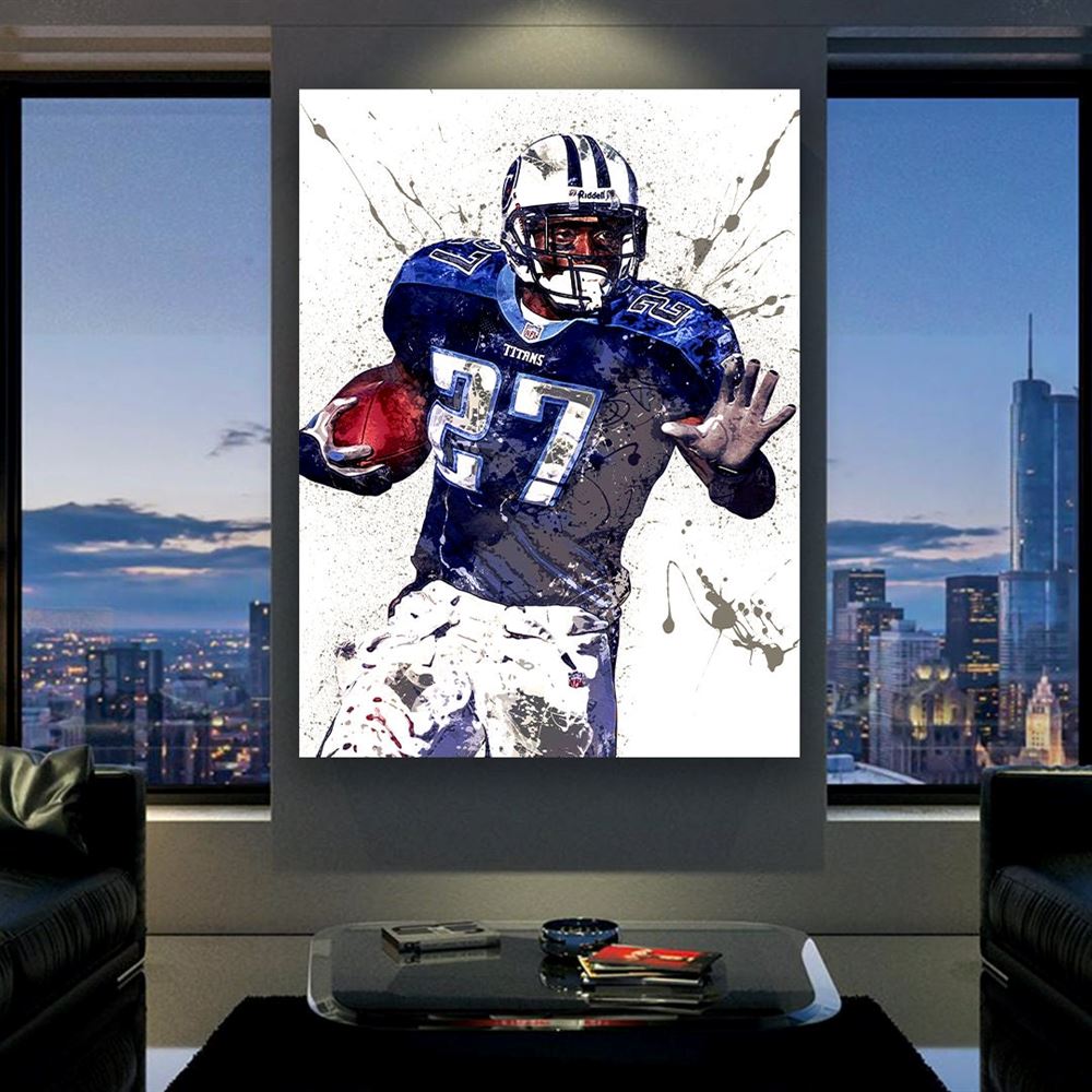 Eddie George Poster Tennessee Titans Canvas Wrap Man Cave 2