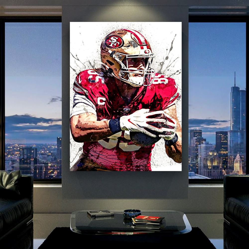 George Kittle Poster San Francisco 49ers Canvas Wrap Man 2