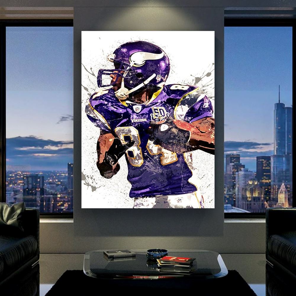 Randy Moss Poster Minnesota Vikings Gallery Canvas Wrap Man 2