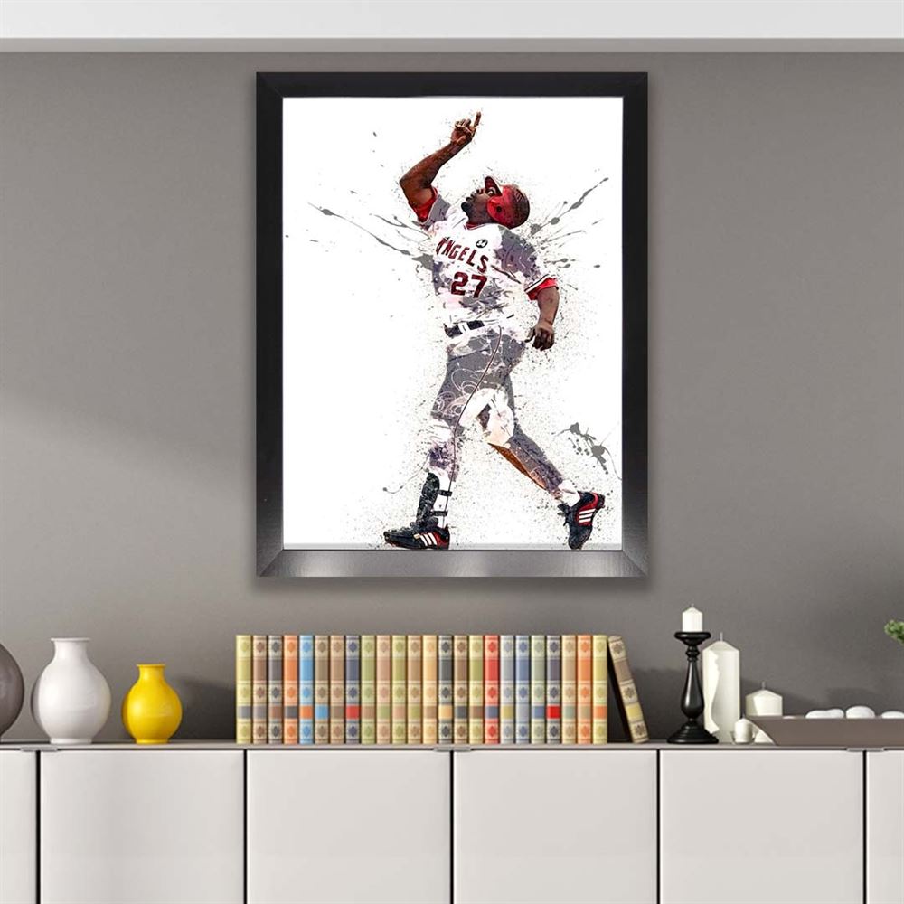 Vladimir Guerrero Sr Poster Los Angeles Angels Canvas Wrap 2