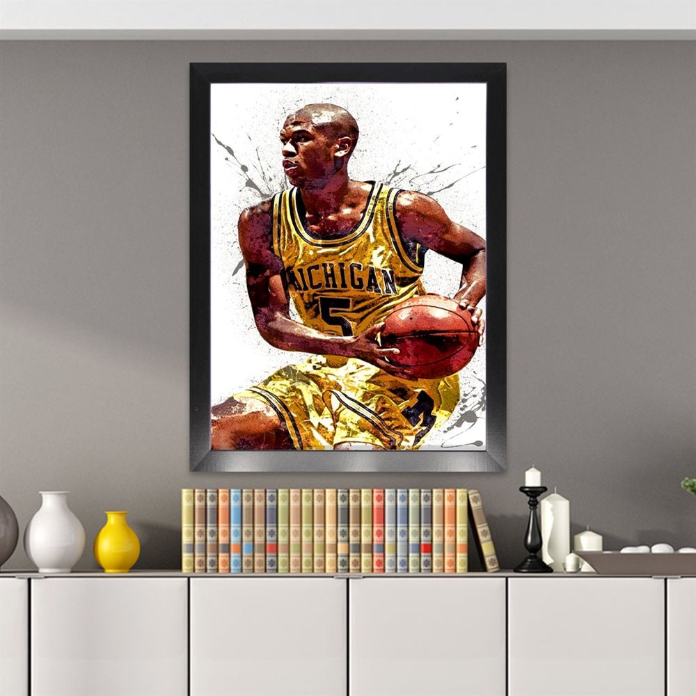 Jalen Rose Poster Michigan Wolverines Canvas Wrap Kids 2