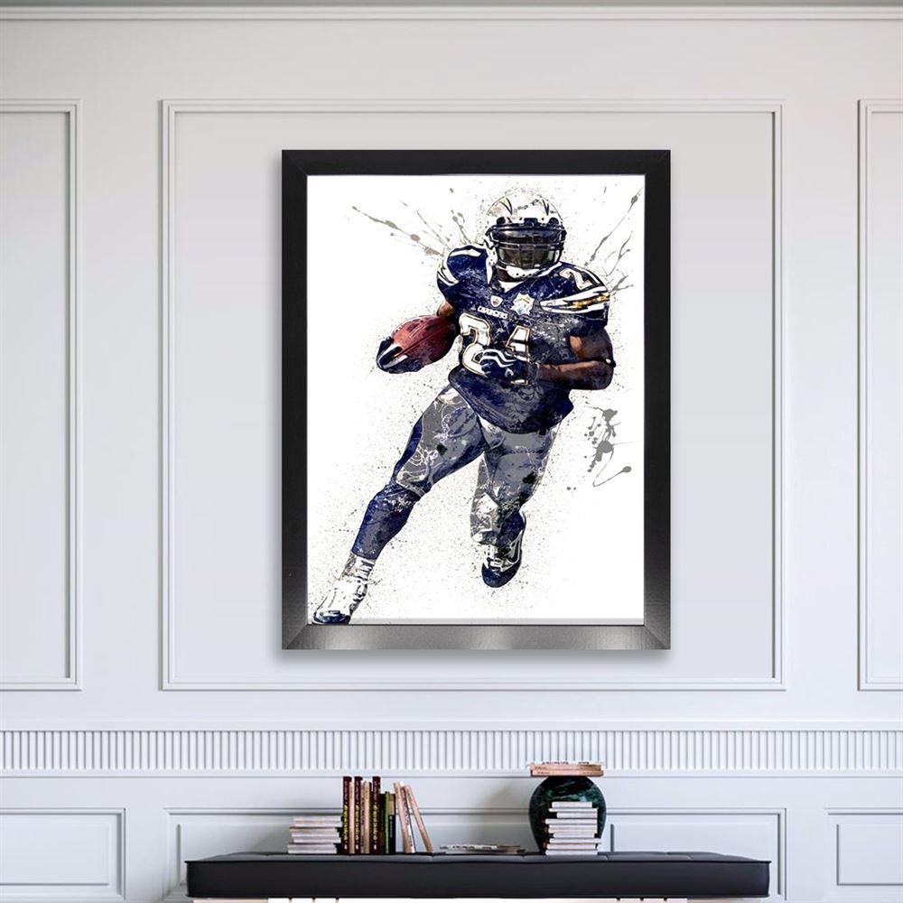 Ladainian Tomlinson Poster Los Angeles Chargers Canvas Wrap 2