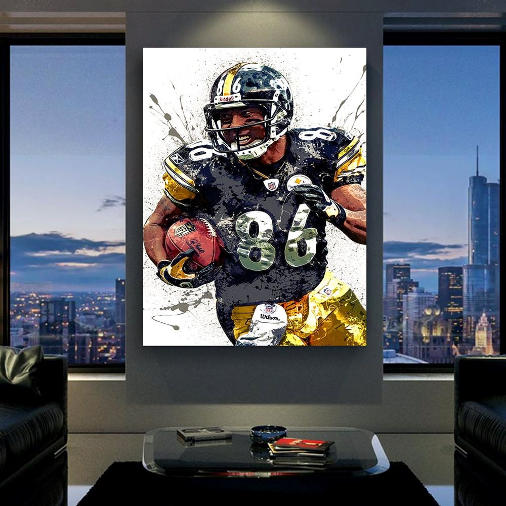 Hines Ward Pittsburgh Steelers Canvas Wrap Man Cave Bar 2