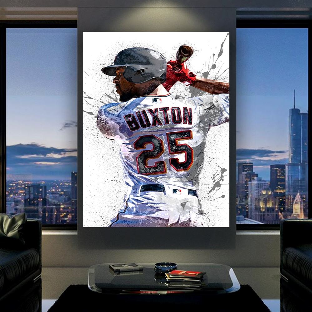 Byron Buxton Poster Minnesota Twins Canvas Wrap Man Cave 2