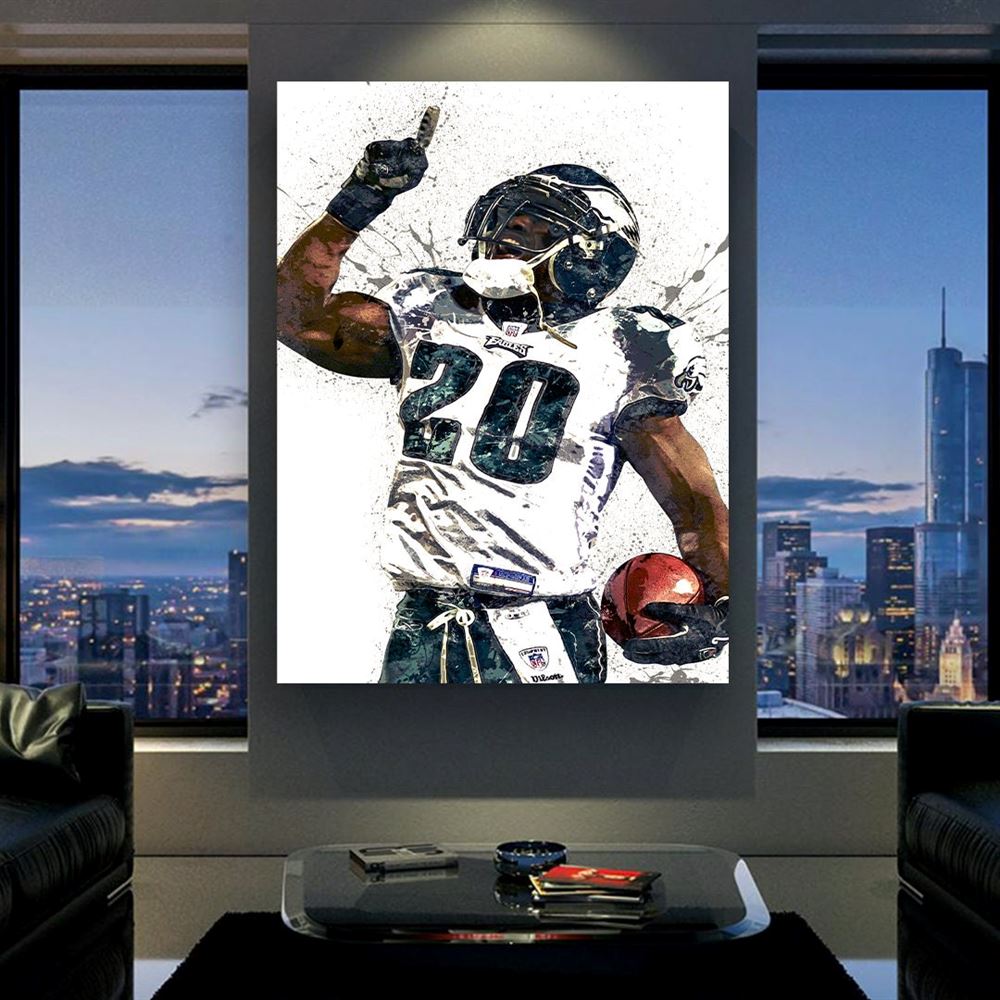 Brian Dawkins Poster Philadelphia Eagles Canvas Wrap Man 2