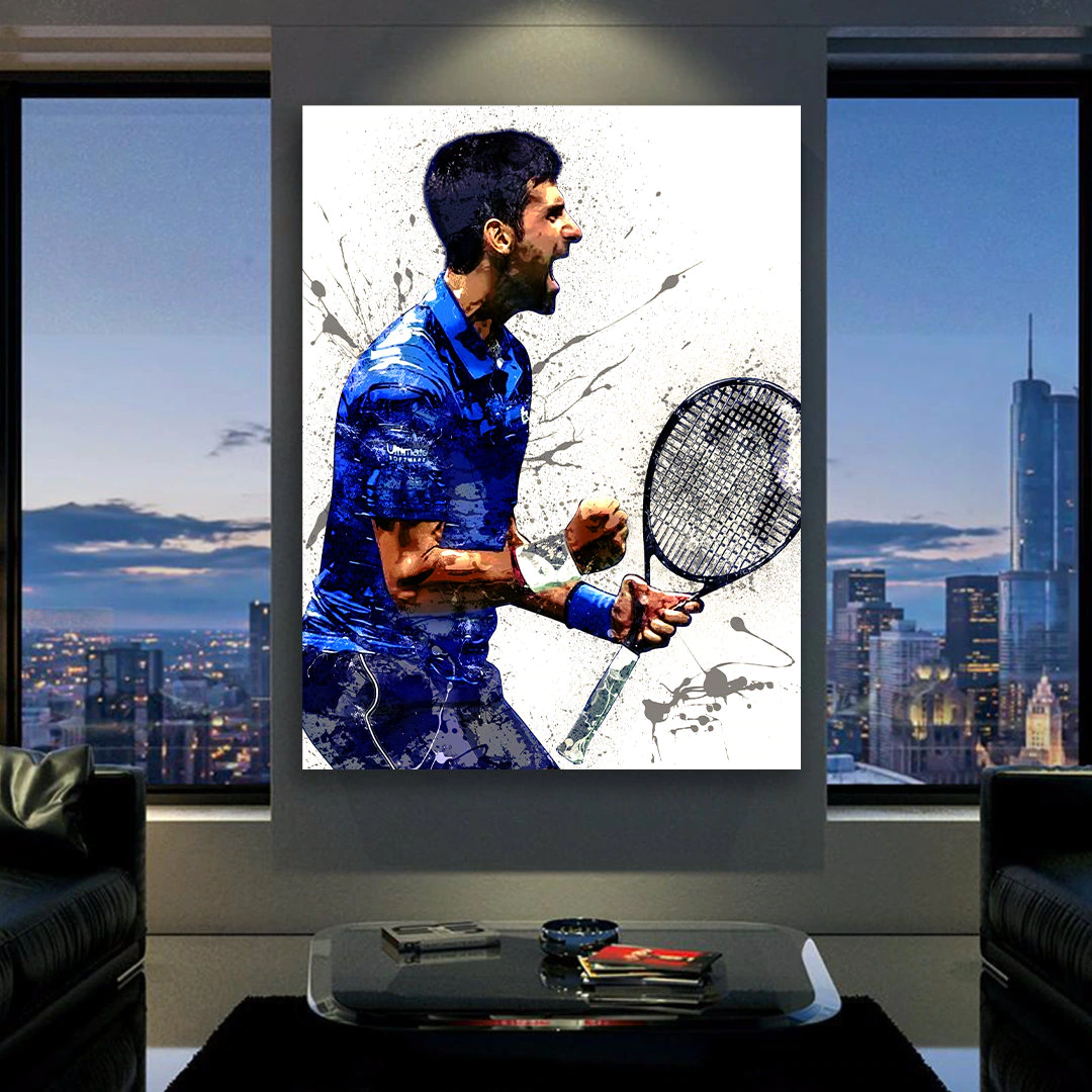 Novak Djokovic Poster Print Gallery Canvas Wrap Fine Art 2