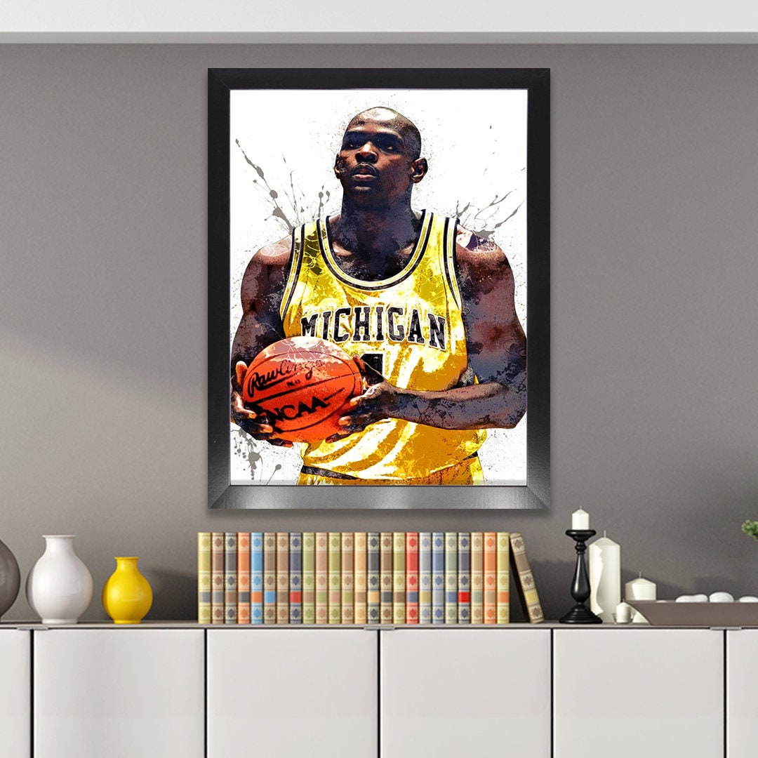 Chris Webber Poster Michigan Wolverines Canvas Wrap Kids 2