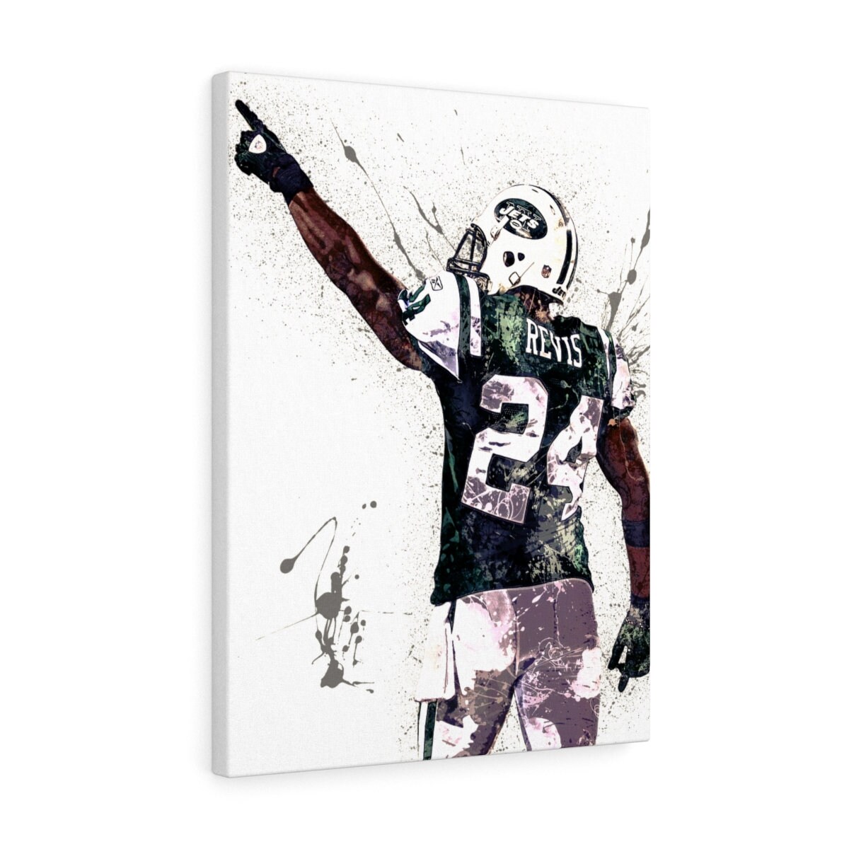 Darrelle Revis Poster New York Jets Canvas Wrap Man Cave 2