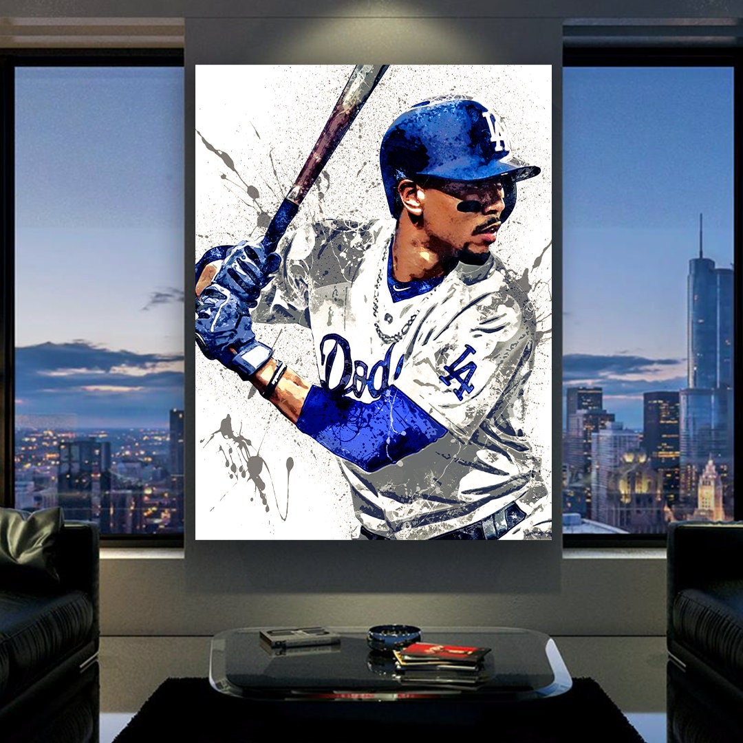 Mookie Betts Los Angeles Dodgers Canvas Wrap Poster Print 2