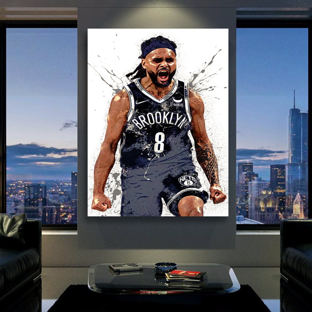 Patty Mills Poster Brooklyn Nets Canvas Wrap Poster 2