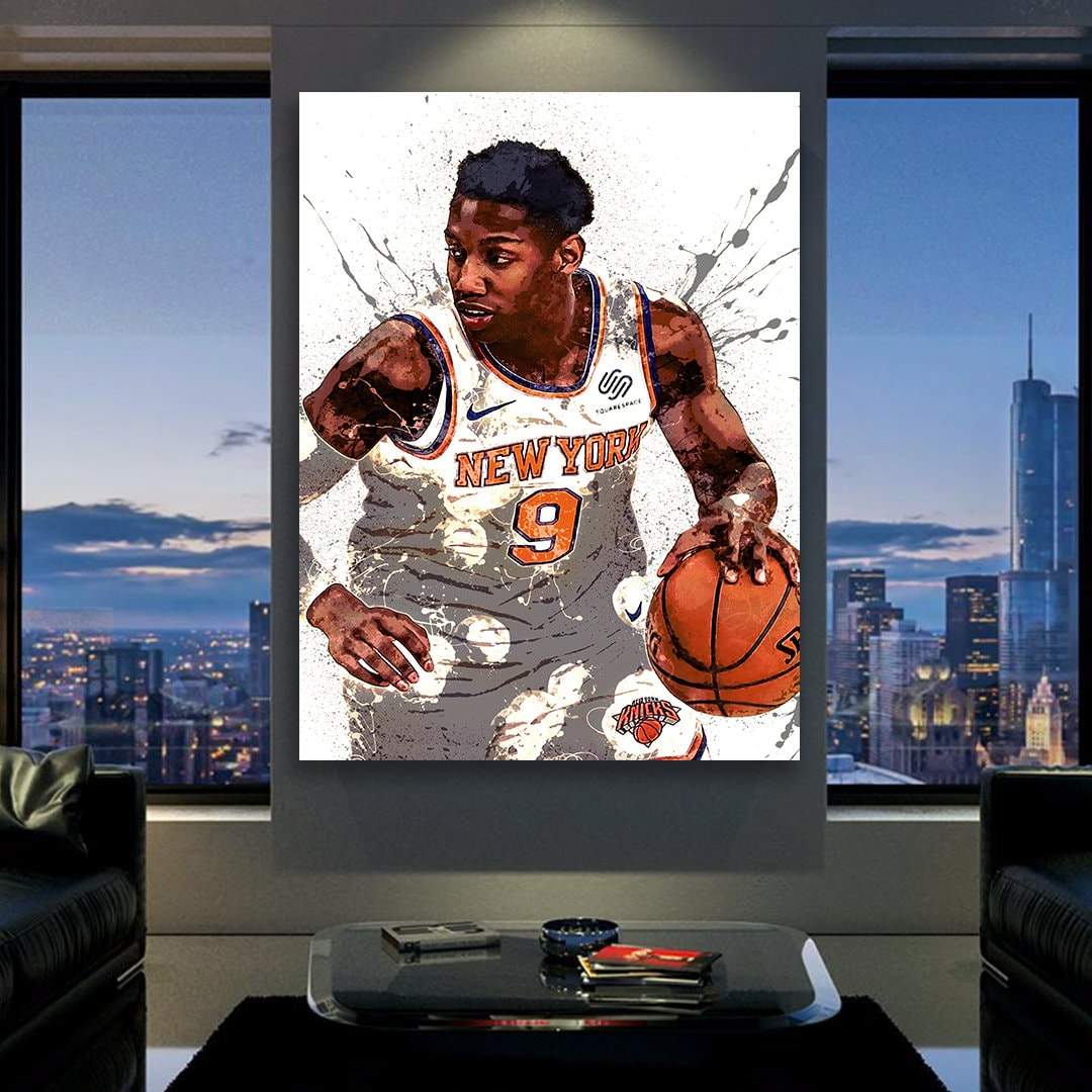 Rj Barrett Poster New York Knicks Canvas Wrap Poster 2