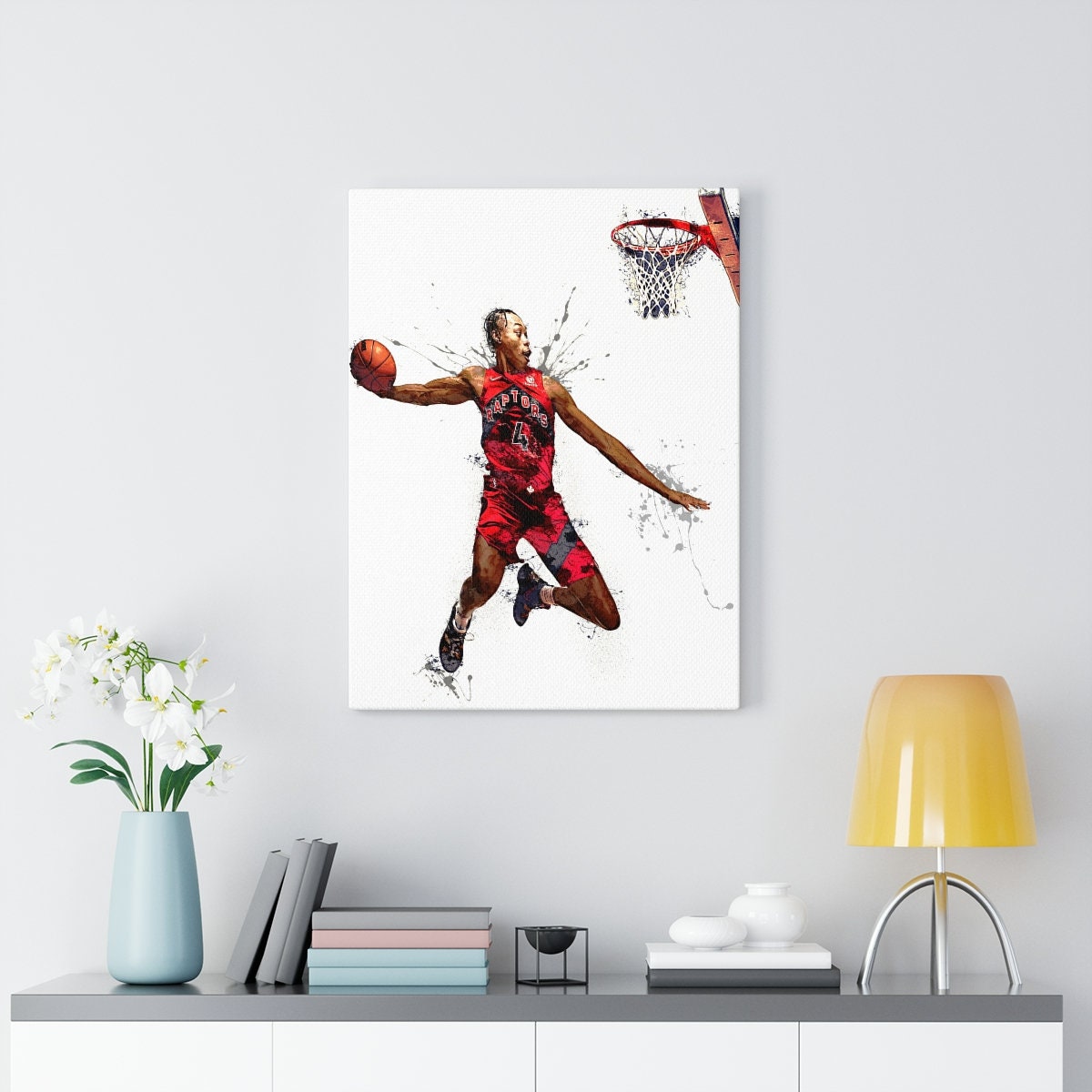 Scottie Barnes Dunk Poster Toronto Raptors Canvas Wrap Man 2