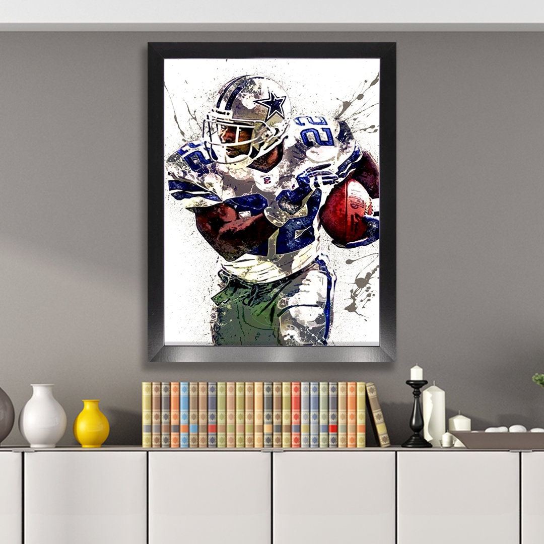 Emmitt Smith Dallas Cowboys Poster Print Canvas Wrap Man 2