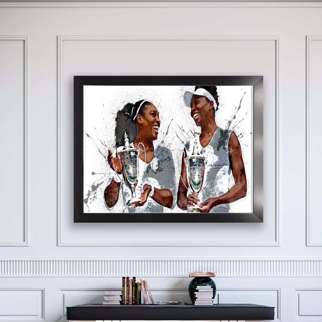 Serena Williams Venus Williams Poster Canvas Wrap Kids 2