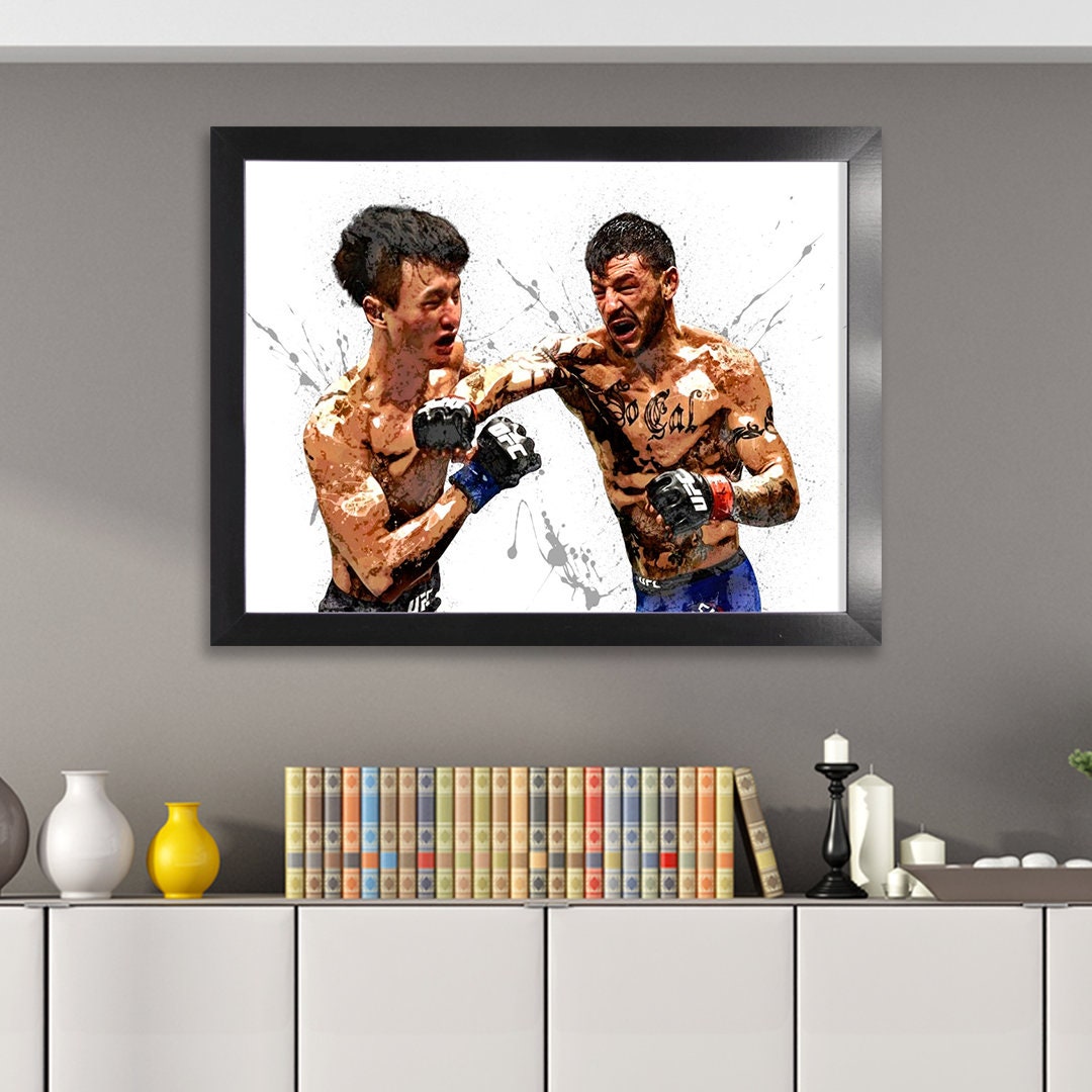 Cub Swanson Choi Doo-ho Poster Canvas Wrap Ufc Man Cave 2