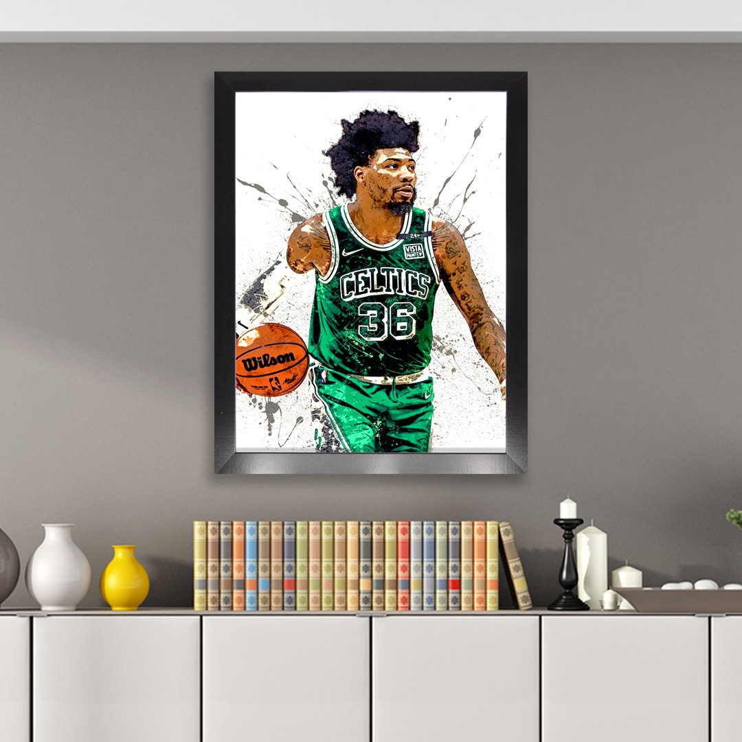 Marcus Smart Poster Boston Celtics Canvas Wrap Kids Room 2