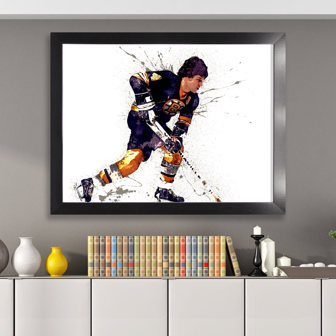 Bobby Orr Poster Boston Bruins Canvas Wrap Kids Room Man 2