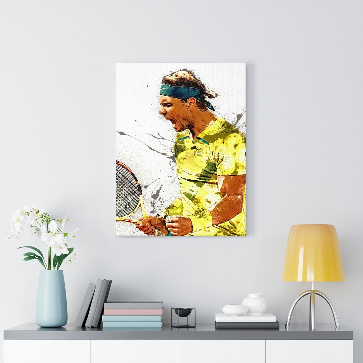 Rafael Nadal Poster Canvas Wrap Tennis Kids Room Man Cave 2