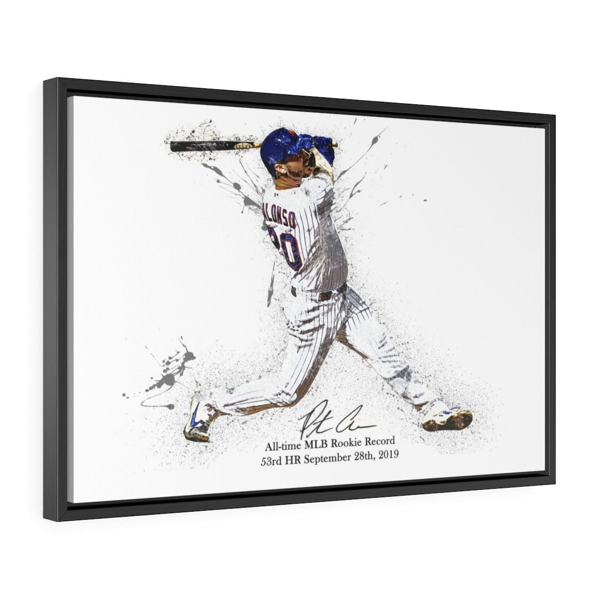 Pete Alonso Poster New York Mets Canvas Wrap Kids Room Man 2