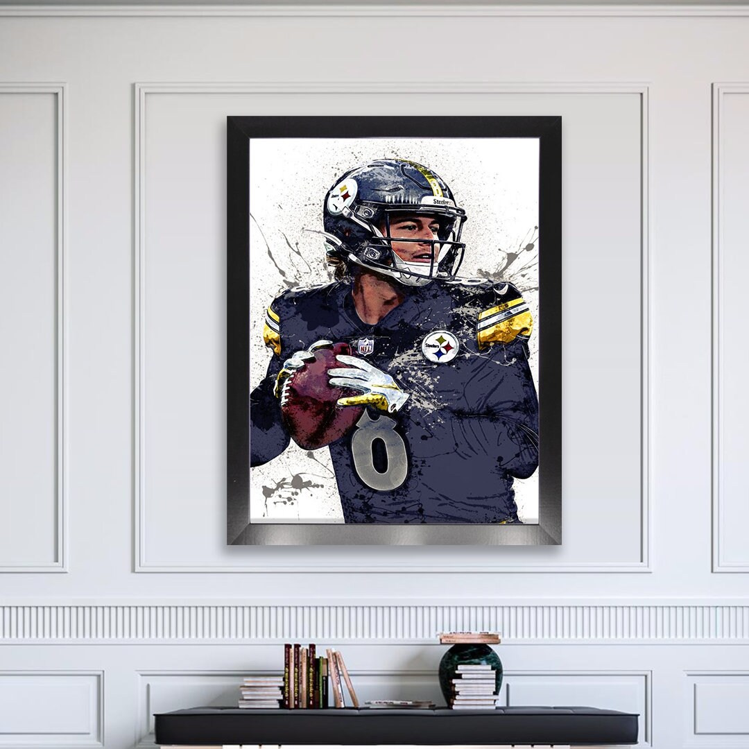 Kenny Pickett Pittsburgh Steelers Poster Print Canvas Wrap 2