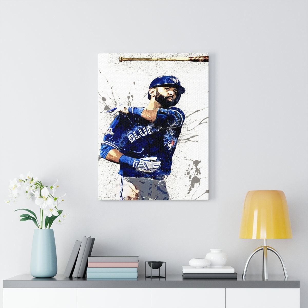 Jose Bautista Poster Toronto Blue Jays Canvas Wrap Man 2