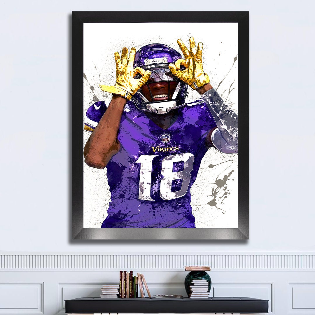 Justin Jefferson Minnesota Vikings Canvas Wrap Premium 2