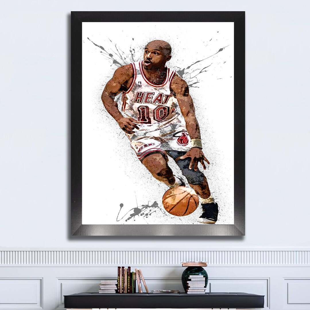 Tim Hardaway Poster Miami Heat Canvas Wrap Kids Room Man 2