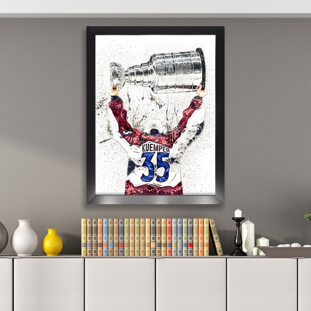 Darcy Kuemper Poster Colorado Avalanche 2022 Stanley Cup 2