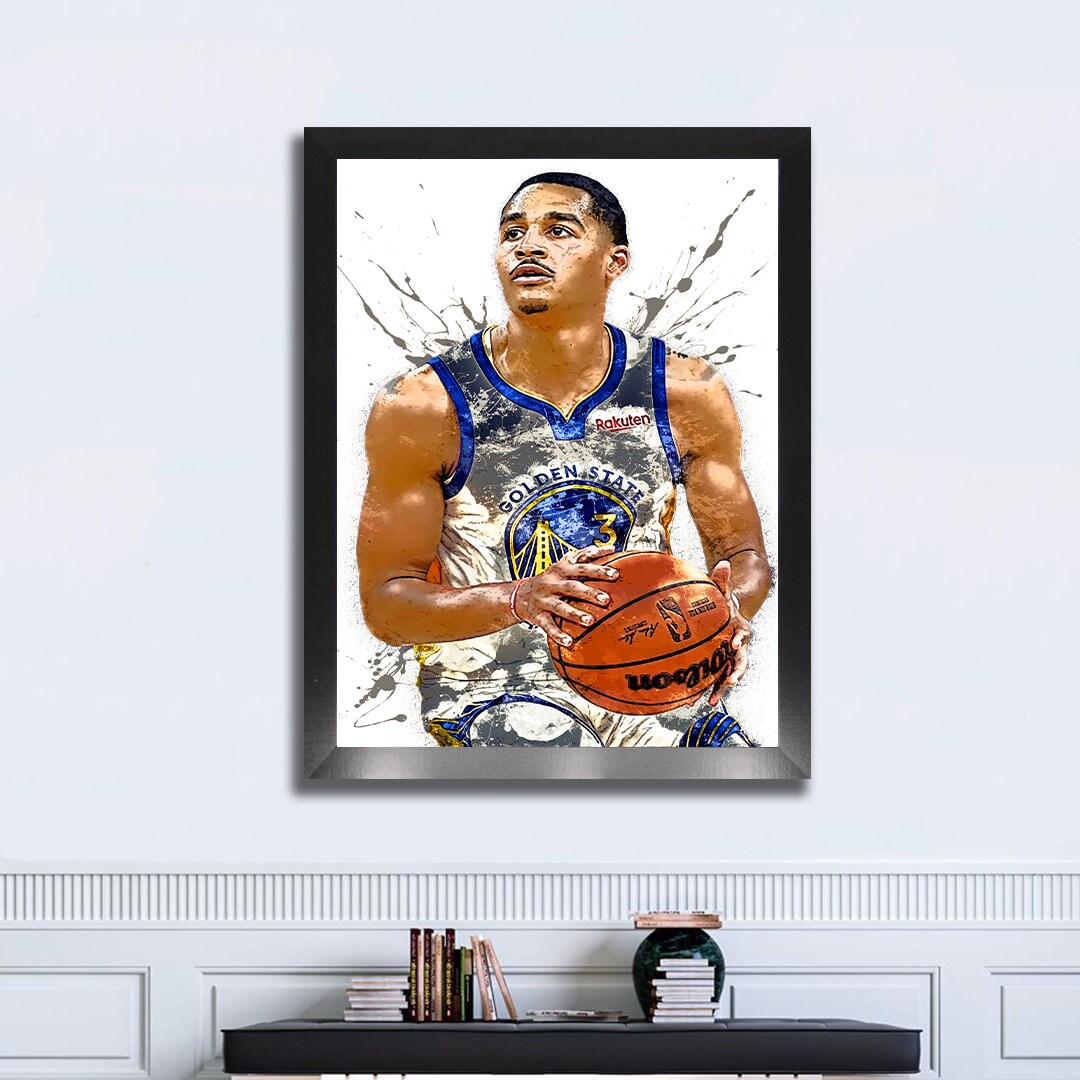 Jordan Poole Poster Golden State Warriors Canvas Wrap Kids 2