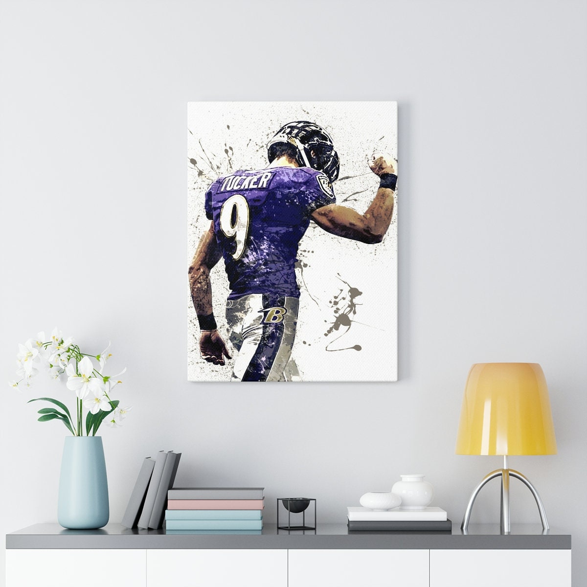 Justin Tucker Baltimore Ravens Poster Print Gallery Canvas 2