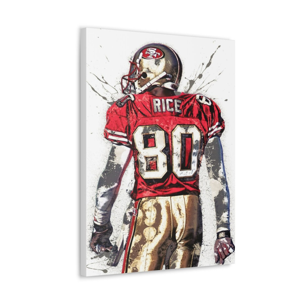 Jerry Rice Poster San Francisco 49ers Canvas Wrap Man Cave 2