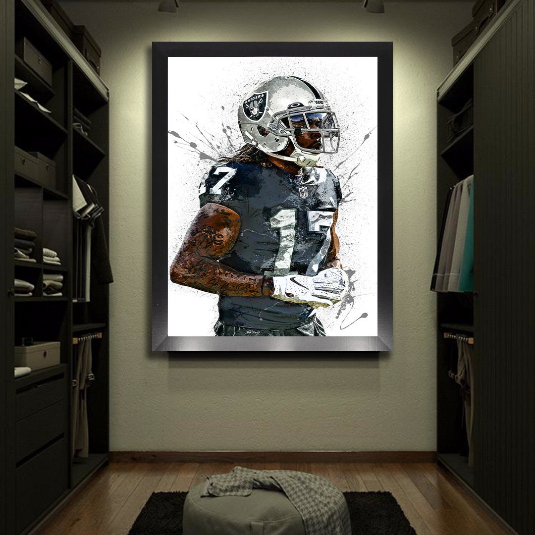 Davante Adams Poster Las Vegas Raiders Canvas Wrap Kids 2