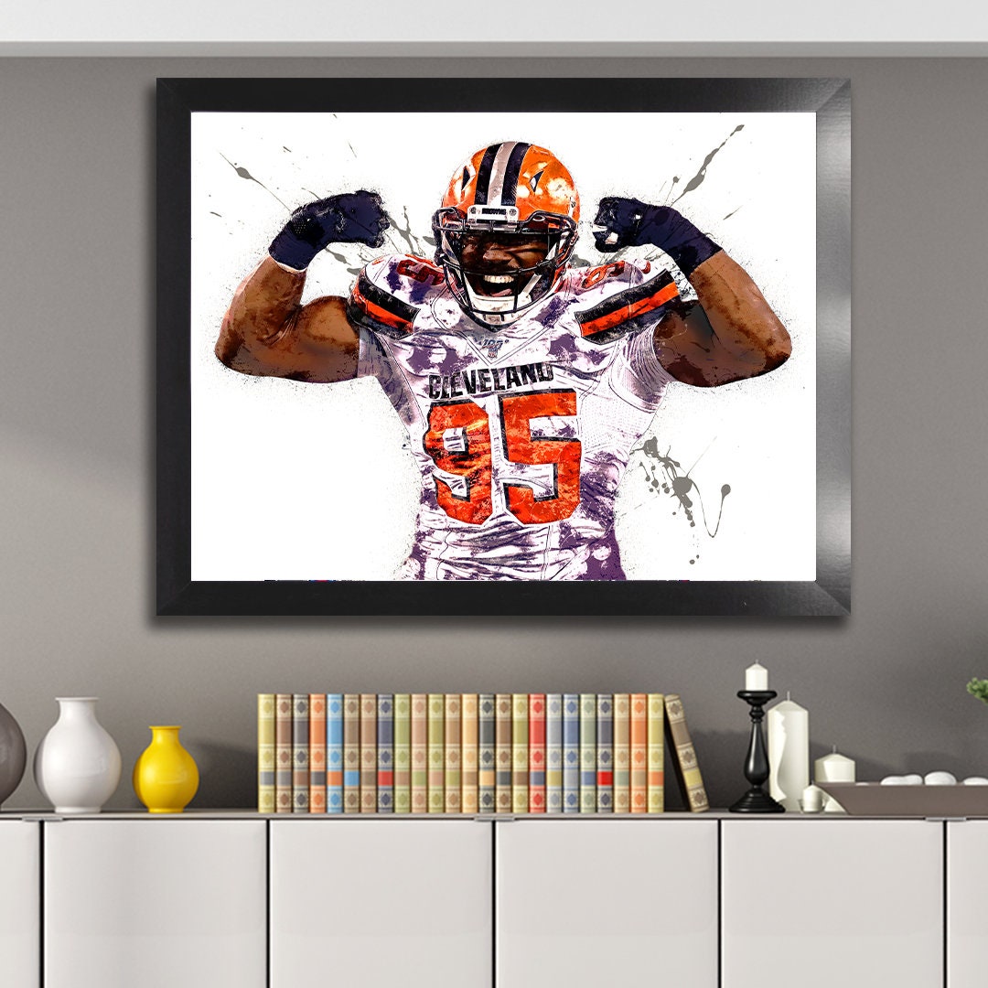 Myles Garrett Poster Cleveland Browns Gallery Canvas Wrap 2