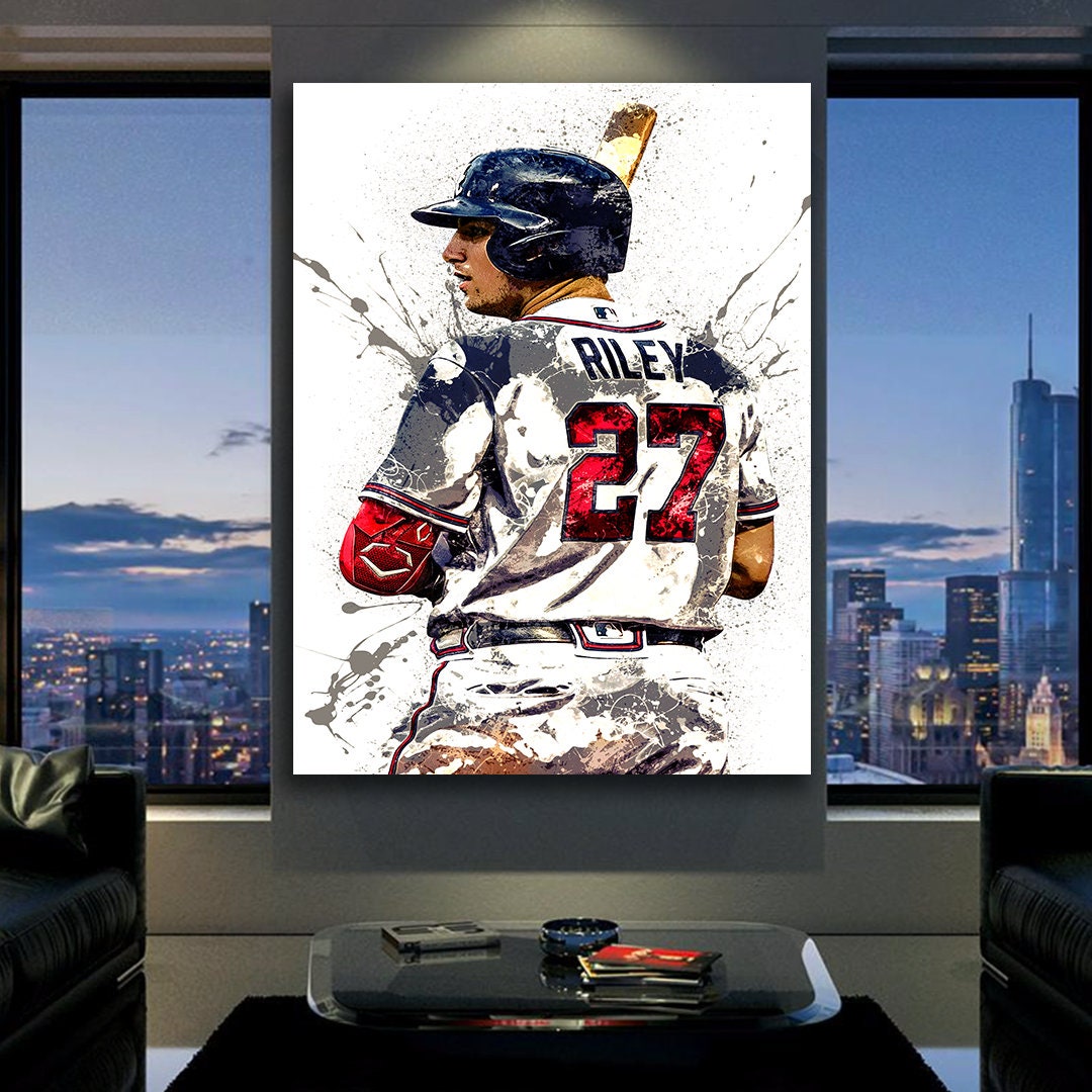 Austin Riley Poster Atlanta Braves Canvas Wrap Kids Room 2