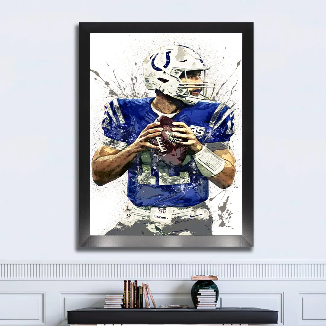 Andrew Luck Poster Indianapolis Colts Canvas Wrap Man 2