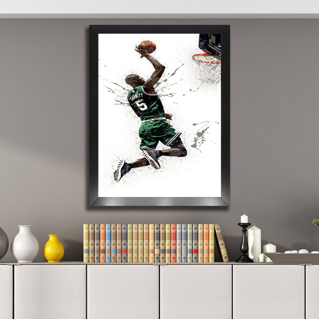 Kevin Garnett Dunk Poster Boston Celtics Canvas Wrap Kids 2