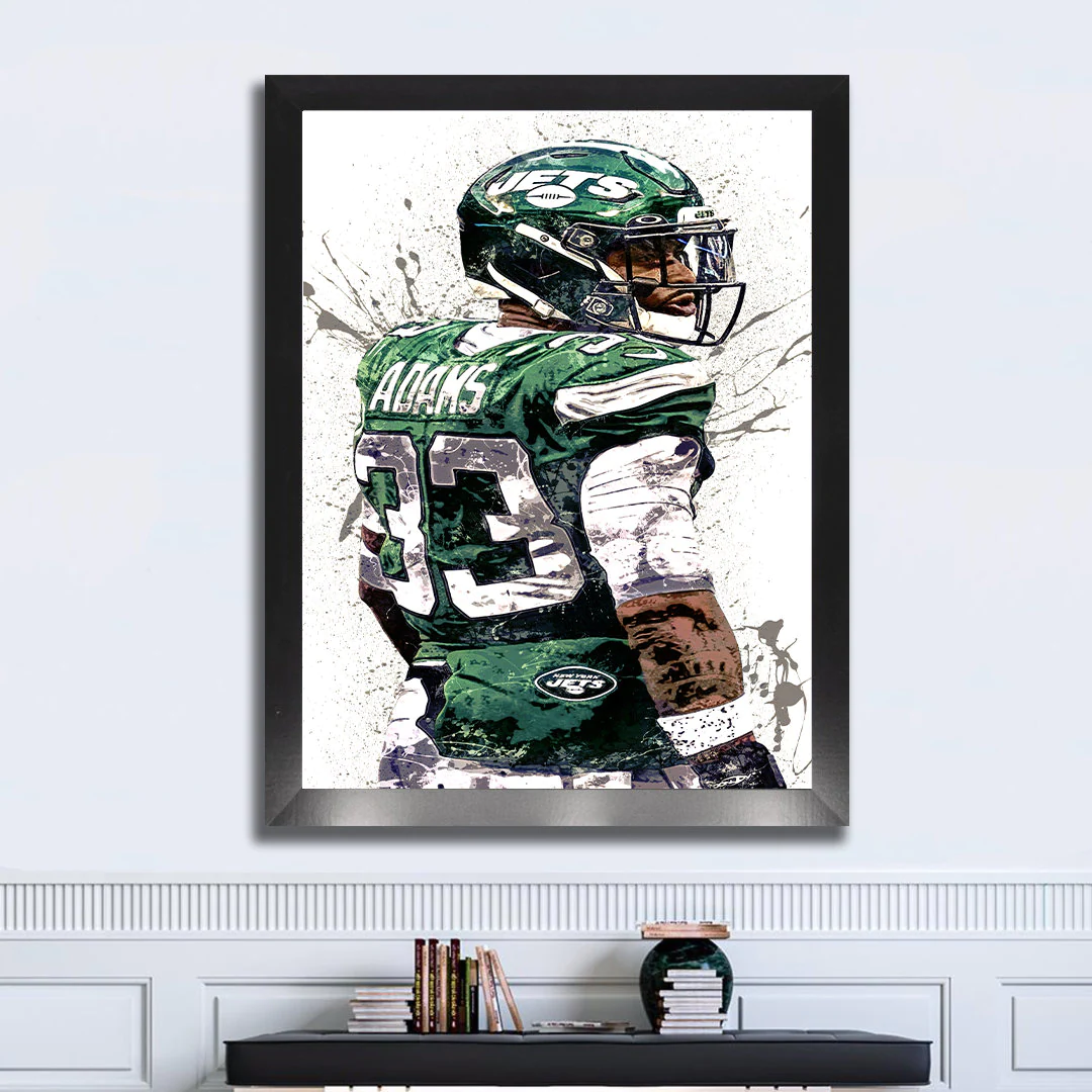 Jamal Adams Poster New York Jets Canvas Wrap Man Cave Game 2