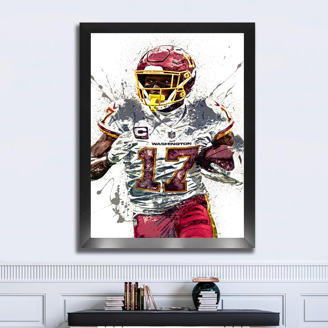 Terry Mclaurin Poster Washington Commanders Canvas Wrap 2