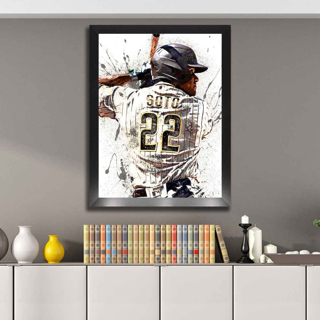 Juan Soto Poster San Diego Padres Canvas Wrap Poster Print 2