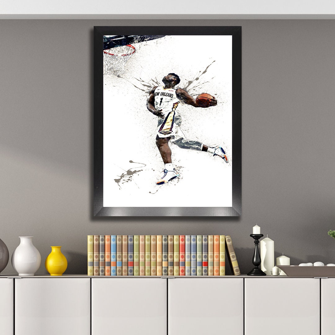 Zion Williamson Dunk Poster New Orleans Pelicans Canvas 2