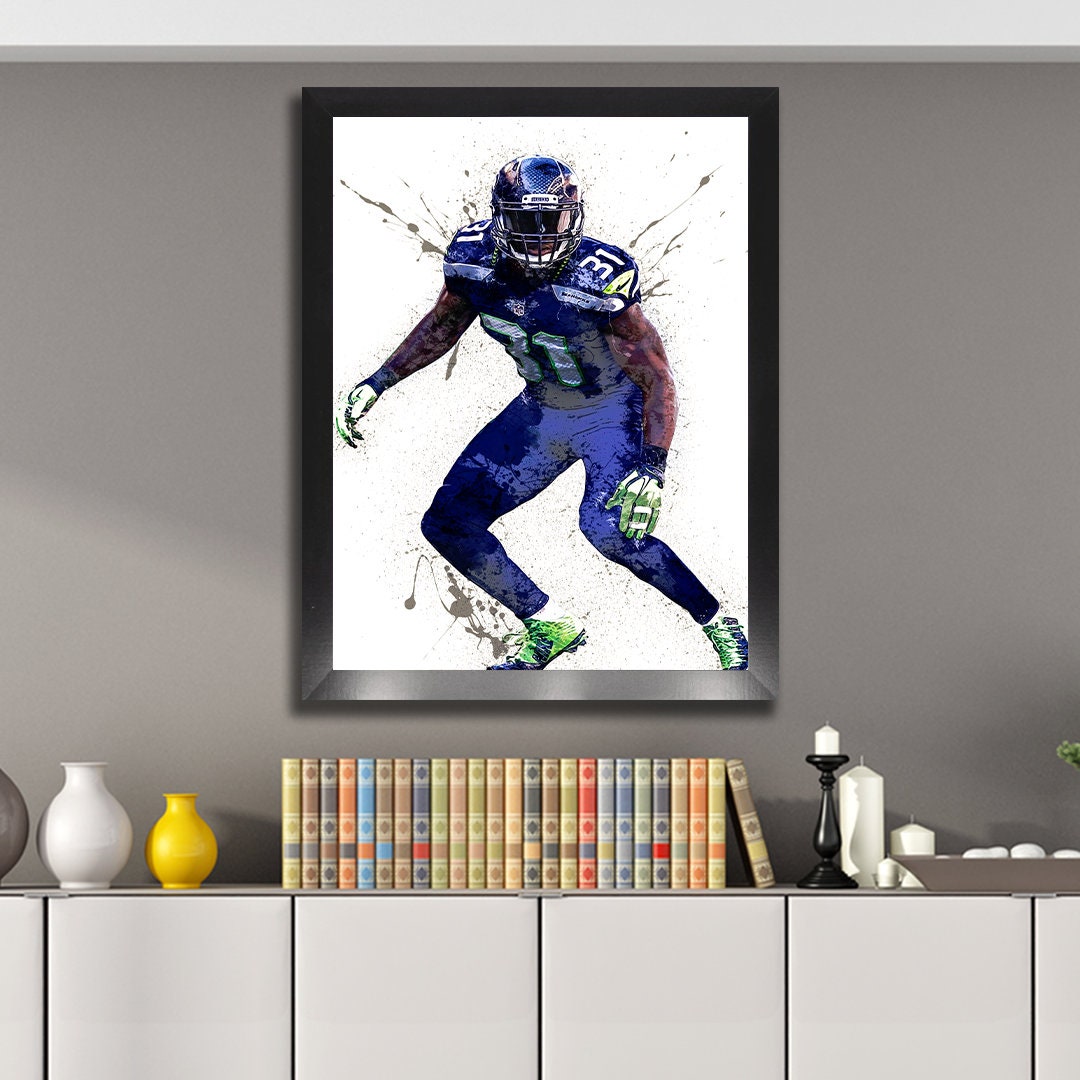 Kam Chancellor Poster Seattle Seahawks Canvas Wrap Fine Art 2