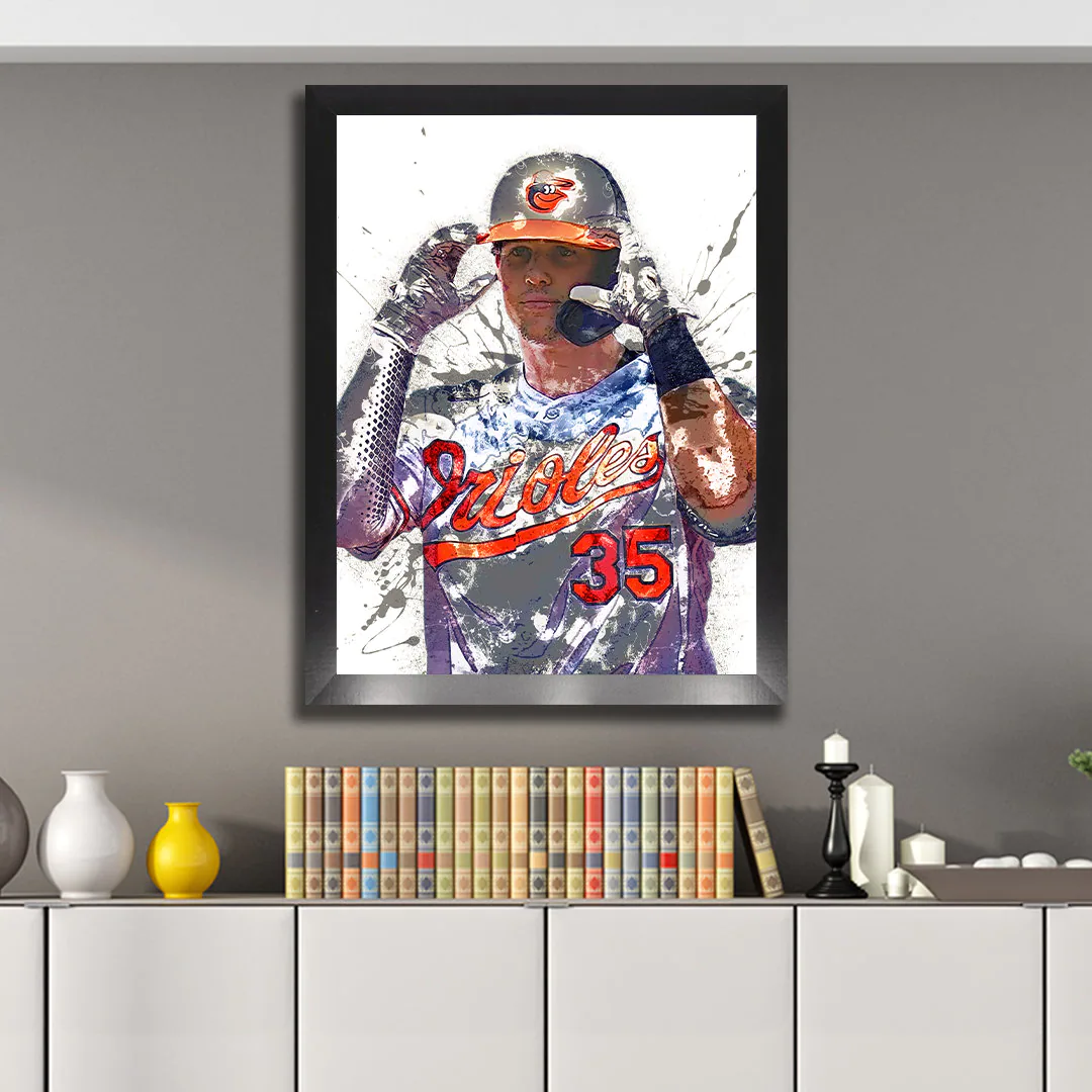 Adley Rutschman Poster Baltimore Orioles Canvas Wrap Man 2